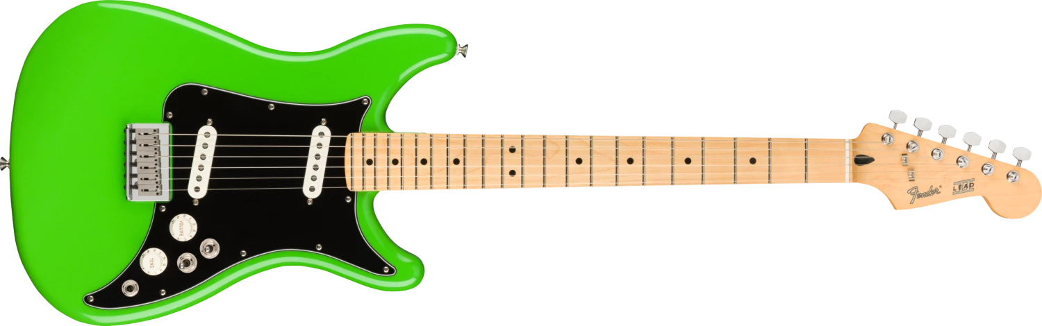 Fender Guitars Fender Player Lead II, Maple Fingerboard, Neon Green 1 Fender Guitars Fender Player Lead II, Maple Fingerboard, Neon Green