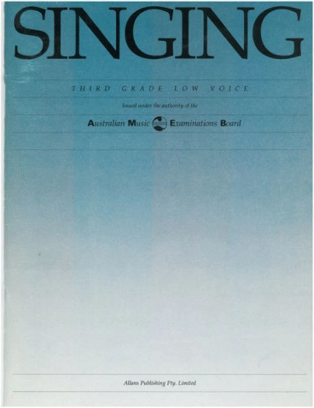 Hal Leonard AMEB SINGING GRADE 3 LOW Books 1 Hal Leonard AMEB SINGING GRADE 3 LOW Books