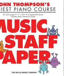 Hal Leonard EASIEST PIANO COURSE - MUSIC STAFF PAPER