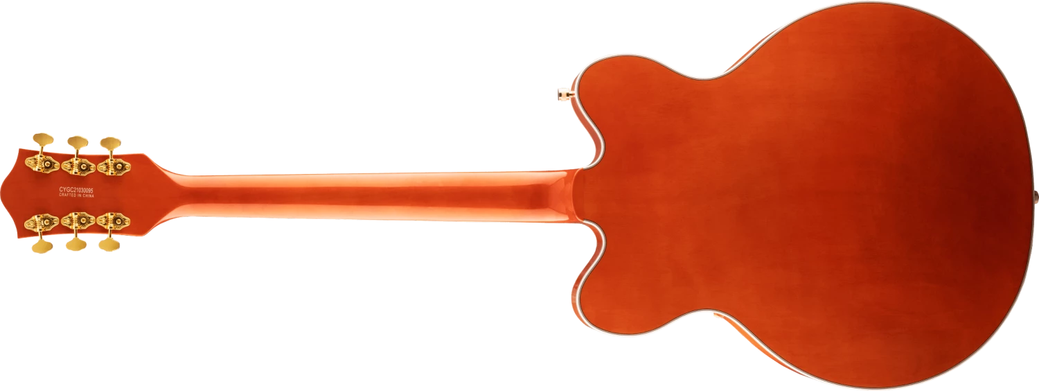 Fender Gretsch G5422TG Electromatic® Classic Hollow Body Double-Cut With Bigsby® And Gold Hardware, Laurel Fingerboard, Orange Stain 2 Fender Gretsch G5422TG Electromatic® Classic Hollow Body Double-Cut With Bigsby® And Gold Hardware, Laurel Fingerboard, Orange Stain