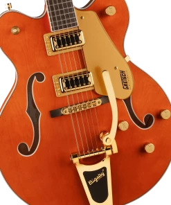 Fender Gretsch G5422TG Electromatic® Classic Hollow Body Double-Cut With Bigsby® And Gold Hardware, Laurel Fingerboard, Orange Stain 8 Fender Gretsch G5422TG Electromatic® Classic Hollow Body Double-Cut With Bigsby® And Gold Hardware, Laurel Fingerboard, Orange Stain