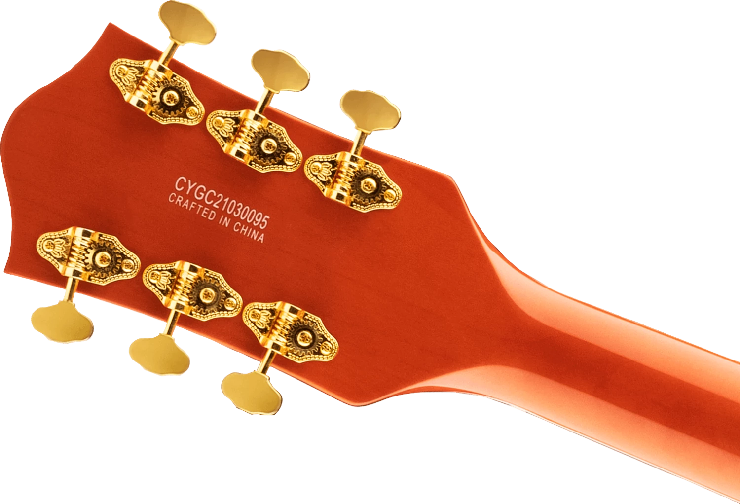 Fender Gretsch G5422TG Electromatic® Classic Hollow Body Double-Cut With Bigsby® And Gold Hardware, Laurel Fingerboard, Orange Stain 6 Fender Gretsch G5422TG Electromatic® Classic Hollow Body Double-Cut With Bigsby® And Gold Hardware, Laurel Fingerboard, Orange Stain