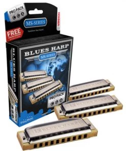PRO MUSIC HOHNER BOX-3 BLUES HARP C,G,A Harmonicas