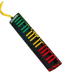PRO MUSIC Hohner Airboard 37-Key Melodica In Rasta Design