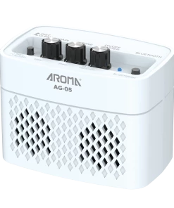 National Electric Amps Aroma AG05WH 5W Electric Guitar Rechargeable Portable Amplifier White
