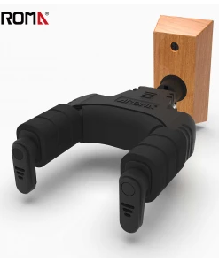 National Aroma AH-89W Locking Guitar Wall Hanger Wood Mount