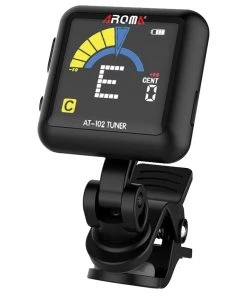 National Tuners/Metronomes Aroma AT102BK Rechargable Chromatic Clip-on Tuner Black