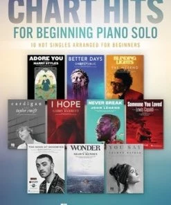 Hal Leonard Chart Hits For Beginning Piano Solo Books