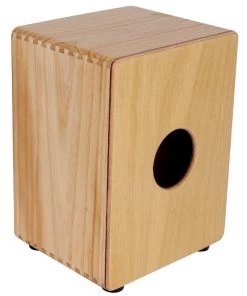 PRO MUSIC A Tempo Percussion Basic 3/4 Size Flamenco Cajon In Natural Satin Finish Cajons