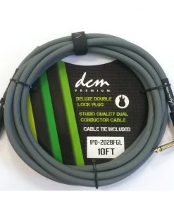 National Leads DCM 20FT Premium Right Angle To Straight Guitar Cable