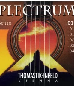 National Thomastik AC110T Plectrum Bronze Acoustic Guitar Strings 10-41 Tin Plated Trebles
