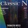 National Thomastik CF128 Classic N Nylon Flat Wound Superlona Chrome G Strings