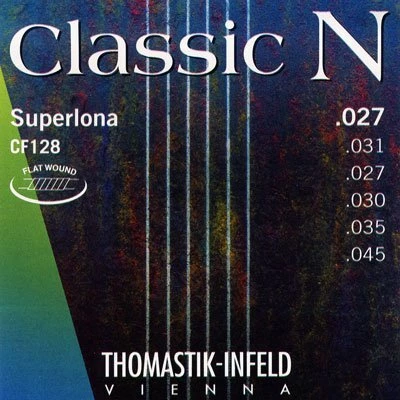 National Thomastik CF128 Classic N Nylon Flat Wound Superlona Chrome G Strings 1 National Thomastik CF128 Classic N Nylon Flat Wound Superlona Chrome G Strings