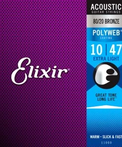 National Elixir 11000 Polyweb 80/20 Extra Light 10 - 47 Strings