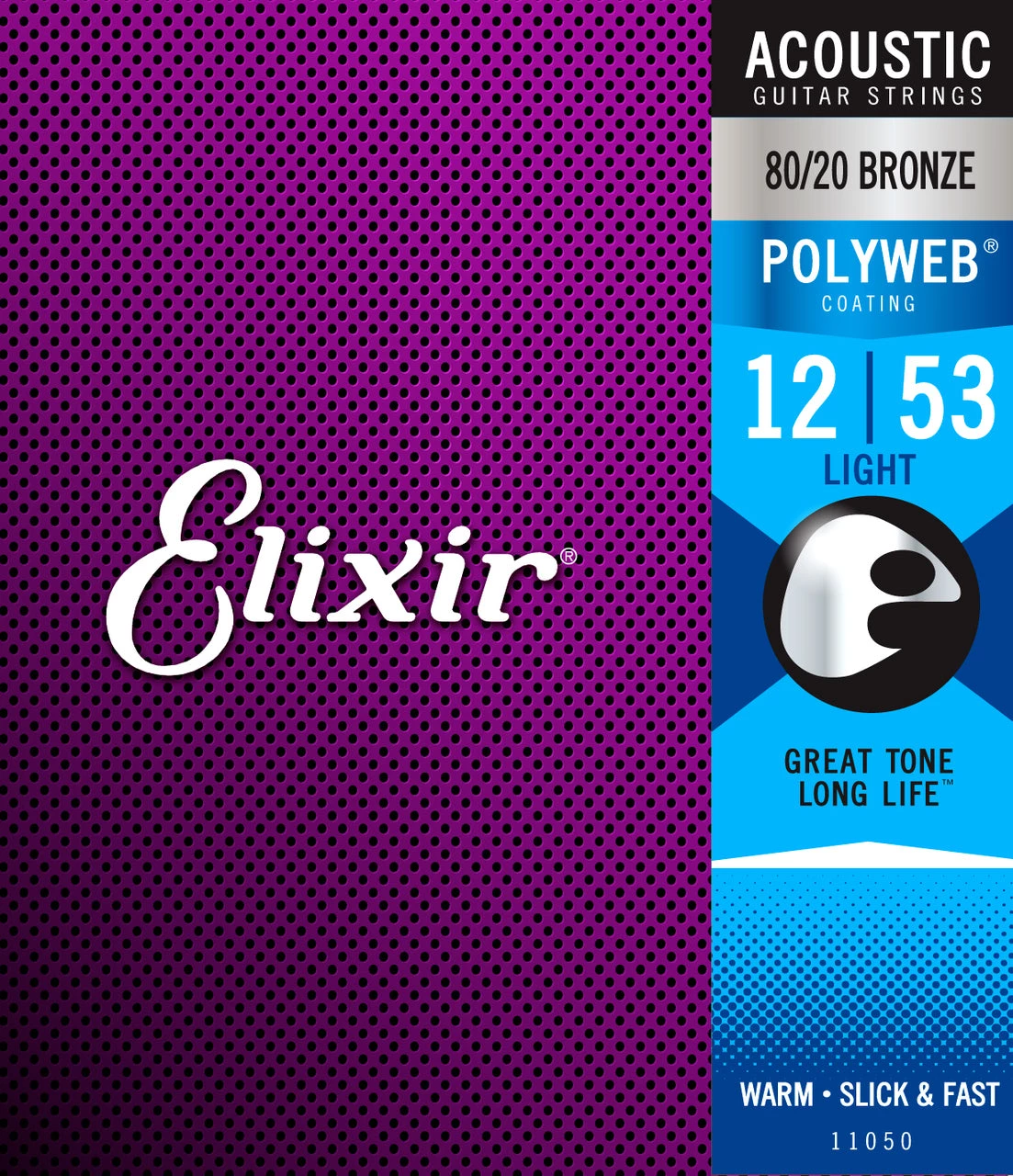 National Elixir 11050 Polyweb 80/20 Light 12-53 1 National Elixir 11050 Polyweb 80/20 Light 12-53