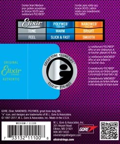 National Strings Elixir 11100 Polyweb 80/20 Medium 13-56