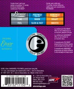 National Elixir 11150 Polyweb 80/20 12 String Light 10-47 5 National Elixir 11150 Polyweb 80/20 12 String Light 10-47