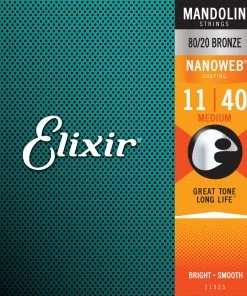 National Elixir 11525 Nanoweb Mandolin Medium 11-40 Strings