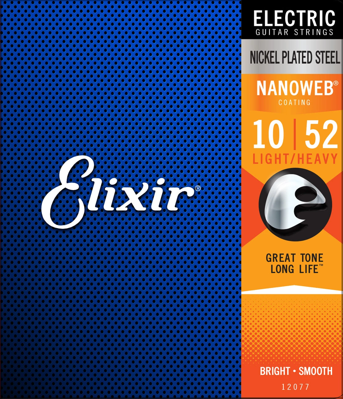National Strings Elixir 12077 Nanoweb Electric Light-Heavy 10-52 1 National Strings Elixir 12077 Nanoweb Electric Light-Heavy 10-52