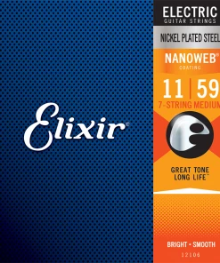 National Elixir 12106 Nanoweb Electric 7 String Medium 11-59