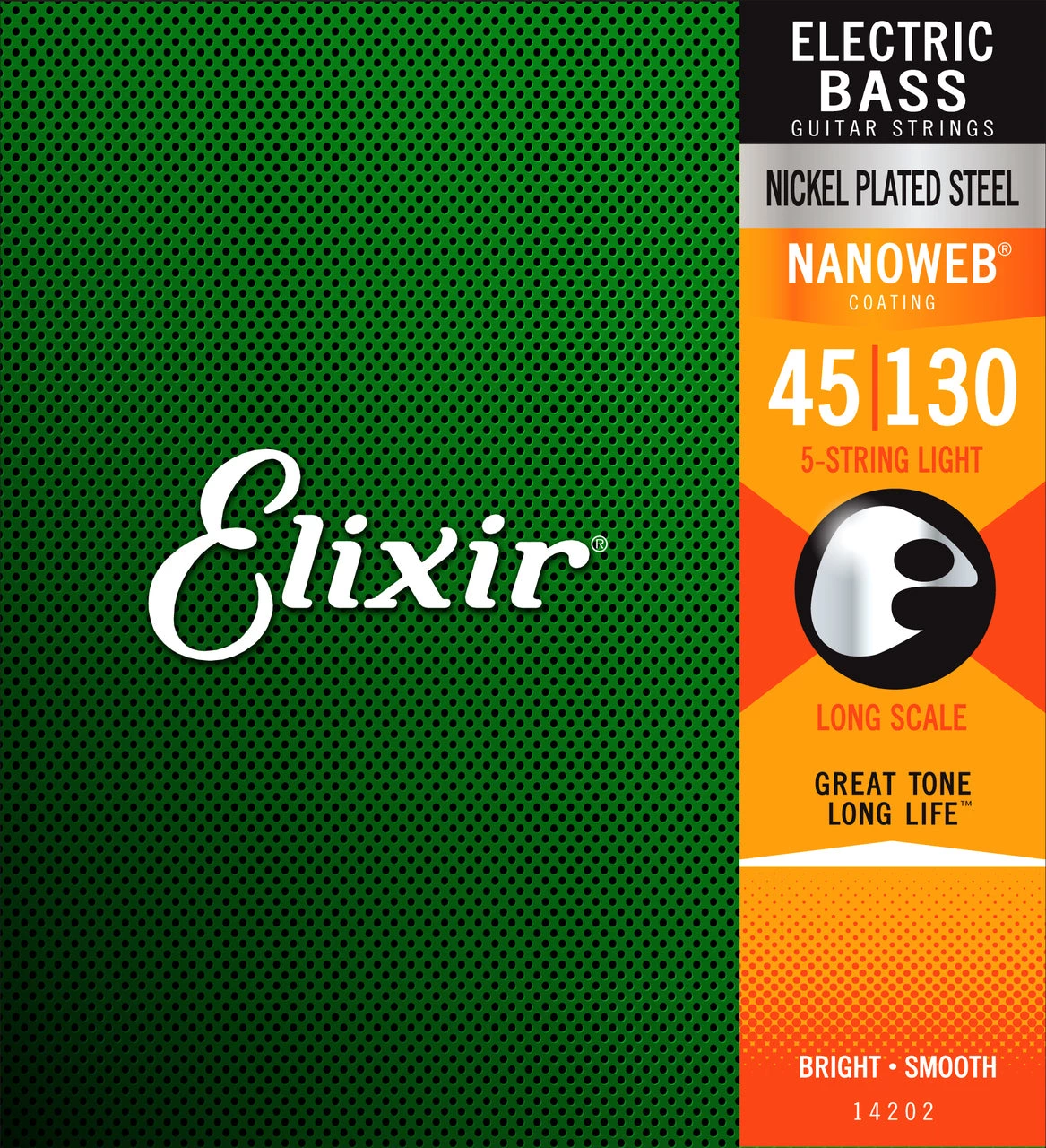National Elixir 14202 Nanoweb Bass Light 45-130 5 String 1 National Elixir 14202 Nanoweb Bass Light 45-130 5 String