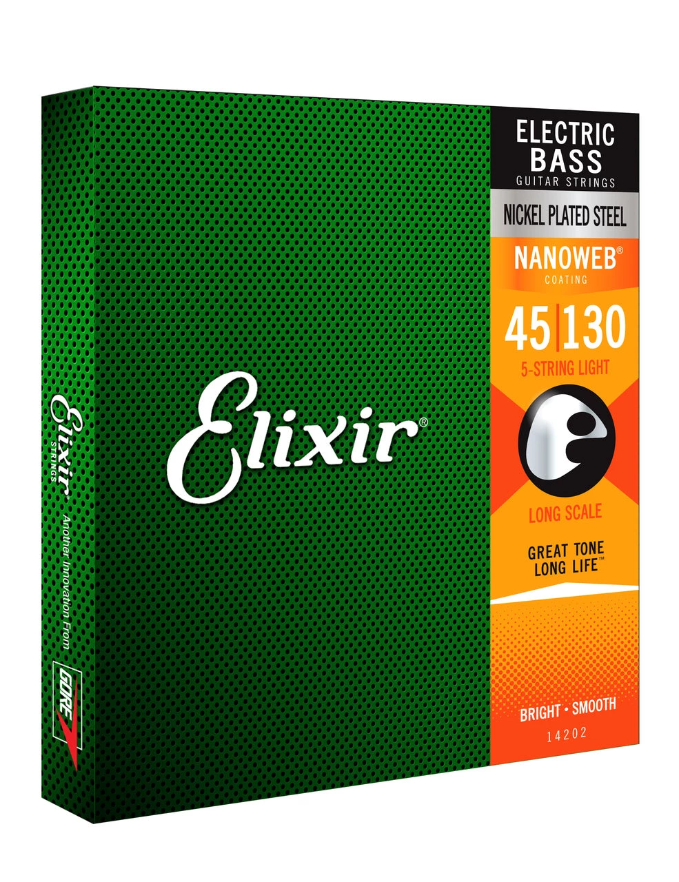 National Elixir 14202 Nanoweb Bass Light 45-130 5 String 2 National Elixir 14202 Nanoweb Bass Light 45-130 5 String