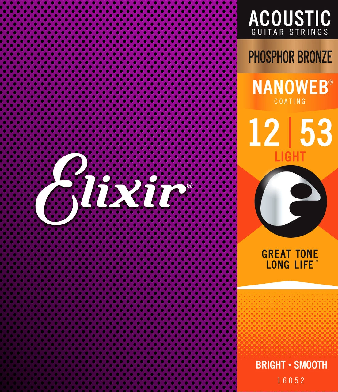 National Strings Elixir 16052 Nanoweb PHOSPHOR Bronze Light 12-53 1 National Strings Elixir 16052 Nanoweb PHOSPHOR Bronze Light 12-53
