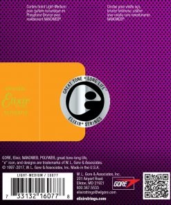 National Elixir 16077 Nanoweb Phosphor Bronze Light-Med 12-56