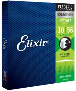 National Elixir 19057 Optiweb 7-String Electric Light 10-56 Strings
