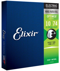 National Elixir 19062 Optiweb 8-String Electric Light 10-74 Strings