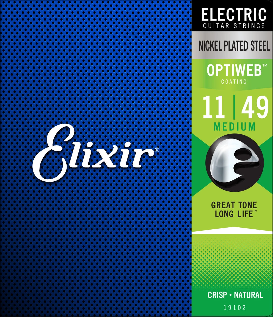 National Strings Elixir 19102 Optiweb Electric 11-49 Medium 1 National Strings Elixir 19102 Optiweb Electric 11-49 Medium