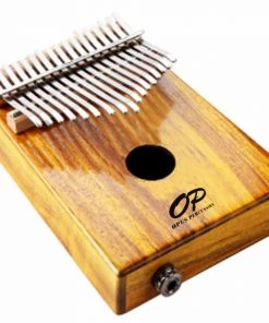 PRO MUSIC Kalimbas Opus Percussion 17-Key Koa Wood Kalimba With Pickup In Natural Gloss