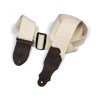 National Franklin 2" Natural Cotton Strap With Pebbled Chocolate Glove Leather End Tab