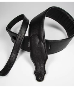 National Straps Franklin 2.5" Premium Black Padded Glove Leather Strap