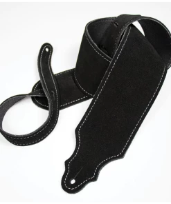 National Franklin 3" Black Purist Suede Strap With Buck Backing