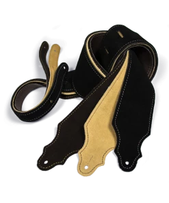 National Franklin 3" Chocolate Purist Suede Strap With Buck Backing Straps