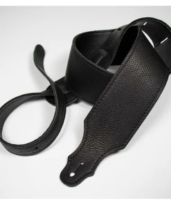 National Straps Franklin 2.5" Black Purist Leather Strap With Buck Backing