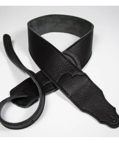 National Franklin Original 2.5" Black Glove Leather With Black Stitching Straps