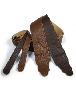 National Franklin Original 2.5" Chocolate Glove Leather With Gold Stitching Straps