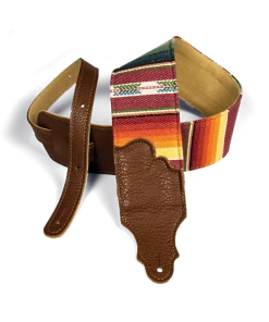 National Franklin 3" Saddle Blanket Strap With Caramel Glove Leather Ends Straps