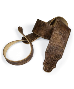 National Franklin Roadhouse 2.5" Distressed Glove Leather With Natural Stitching