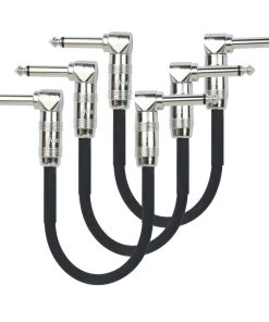 National Kirlin KIP3243PN-3 Patch Cable 3-Pack RA-RA 3" Pedalboards And Accessories