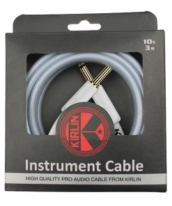 National Leads Kirlin KIPW201WBL-10 PVC Woven Guitar Cable 10Ft Blue