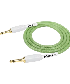 National Kirlin KIPW201WGR-20 PVC Woven Guitar Cable 20Ft Green Leads