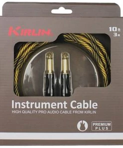 National Kirlin IWB201WB 20ft Premium Plus Wave Yellow Guitar Cable