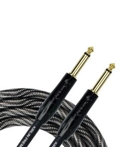 National Leads Kirlin IWB201WB 10ft Premium Plus Wave Black Guitar Cable