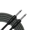 National Kirlin IWC201BK 20ft Black Woven Guitar Cable Leads