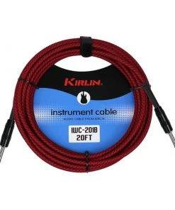 National Kirlin IWC201RD 20ft Red Woven Guitar Cable Leads 9 National Kirlin IWC201RD 20ft Red Woven Guitar Cable Leads