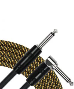 National Leads Kirlin IWC202BY 10ft Tweed Woven Guitar Cable Straight - RA