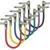 National Pedalboards And Accessories Kirlin PAN6243-1 Patch Cables Multi Colour 1Ft 6 Pack